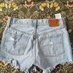 Levi's 501 Women's Light Blue Denim Shorts